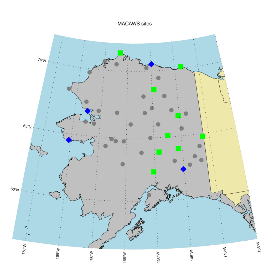 MACAWS sites in Alaska (2020)